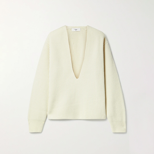 Frankie Shop Ribbed Wool Sweater