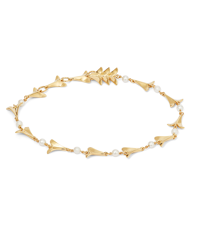 Annoushka x Temperley 18ct Gold Pearl Lovebirds Bracelet
