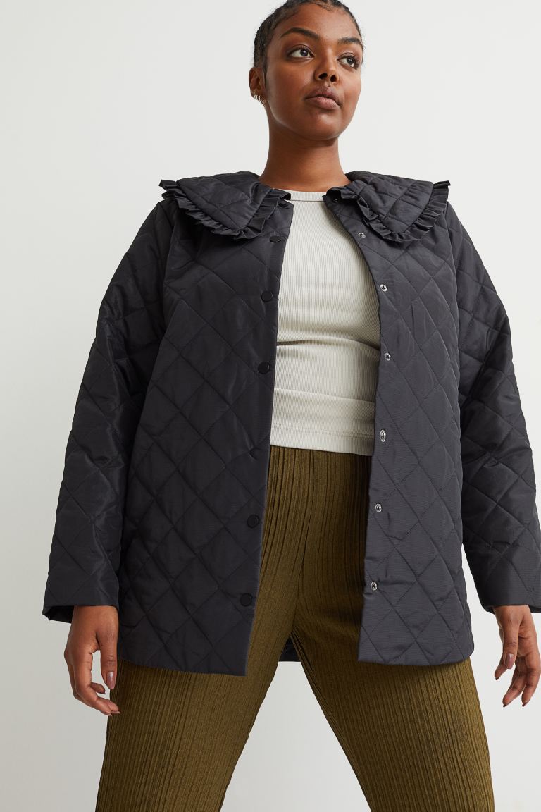 H&M Quilted Shirt Jacket