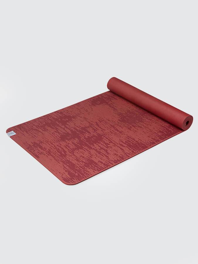 Gaiam Premium Insta-Grip 6mm Yoga Mat, Sunset Red