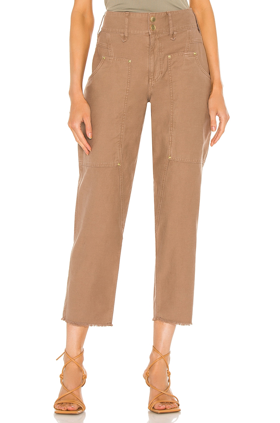Frame Twisted Utility Pant in Washed Desert