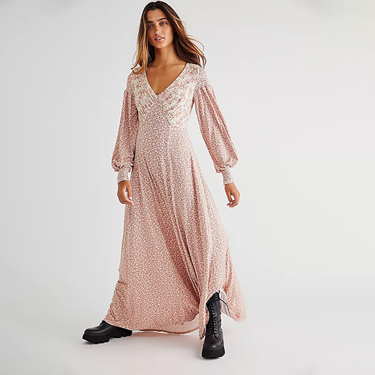 Long Dresses to Wear With Boots ...