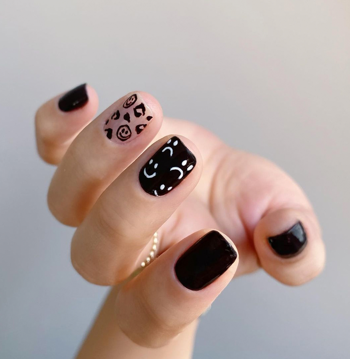 The 15 Best Black Nail Designs That Are Simple and Chic | Who What Wear