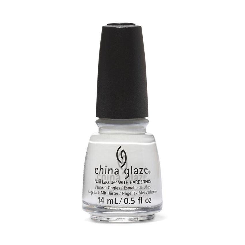 China Glaze Nail Lacquer in White on White
