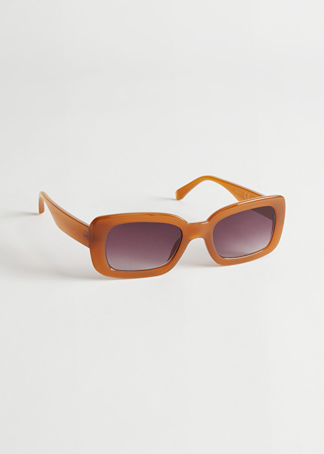 & Other Stories Rectangular Frame Sunglasses