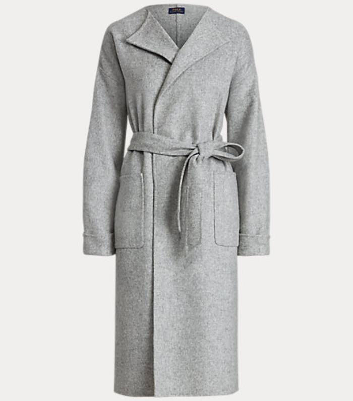 Ralph Lauren Wool-Blend Wrap Coat
