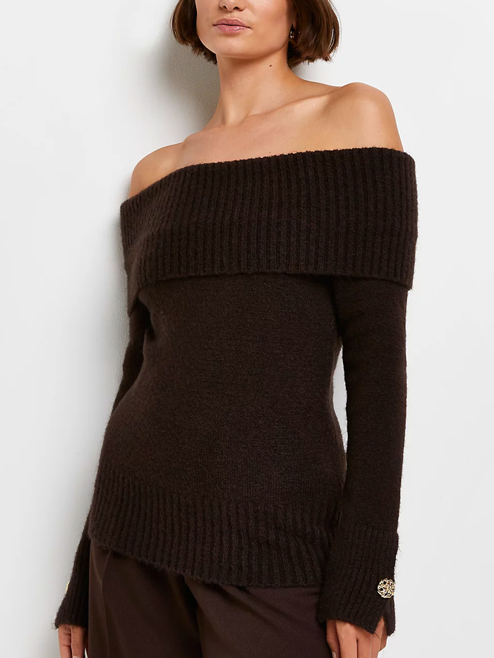 The Off-the-Shoulder Jumper Trend Is Making a Comeback | Who What Wear UK