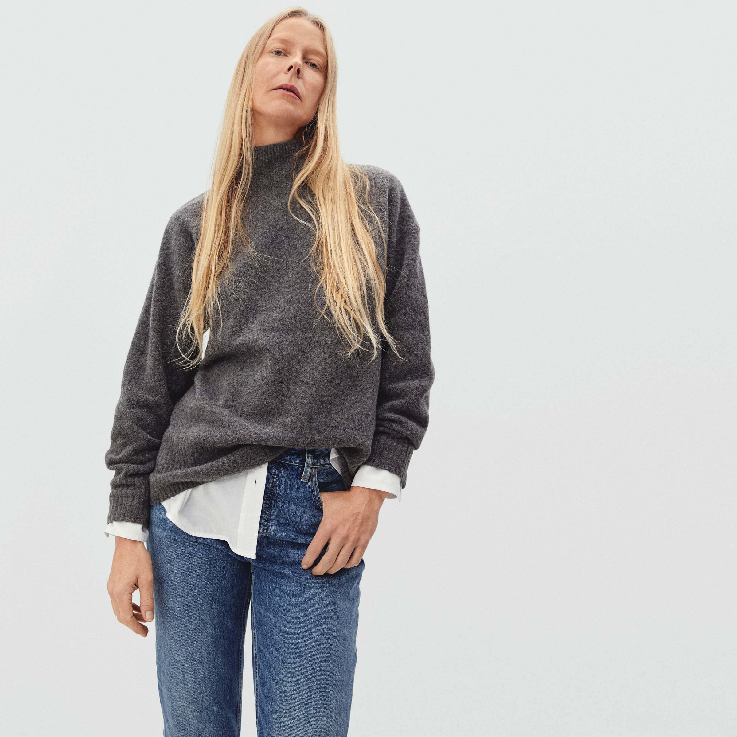 The 30 Best Mock-Neck Sweaters for Women | Who What Wear