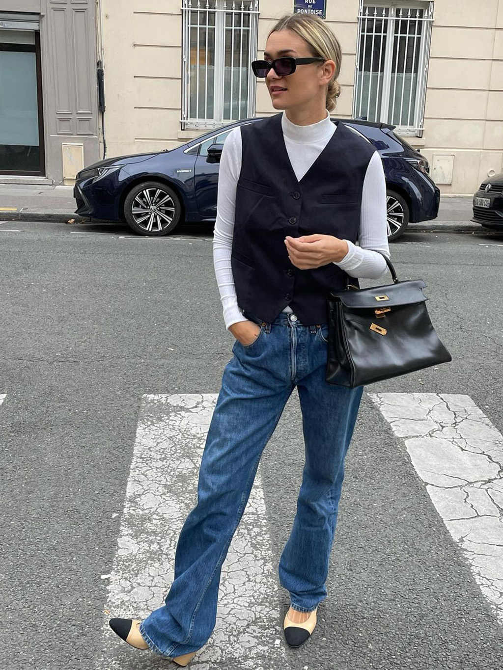 9 Low-Rise Jeans Outfits That Are Actually So Wearable | Who What Wear