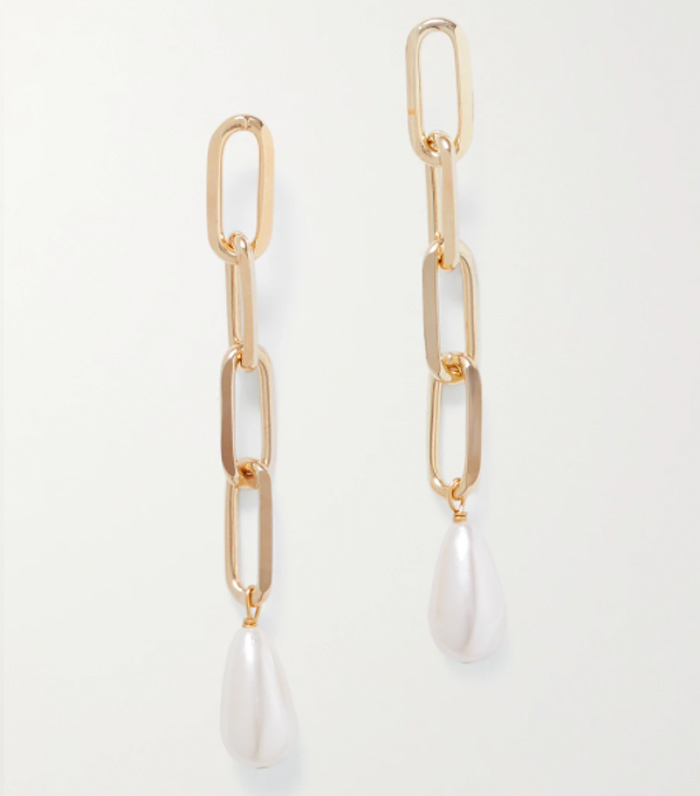 Rosantica Promessa Gold-Tone Faux Pearl Earrings