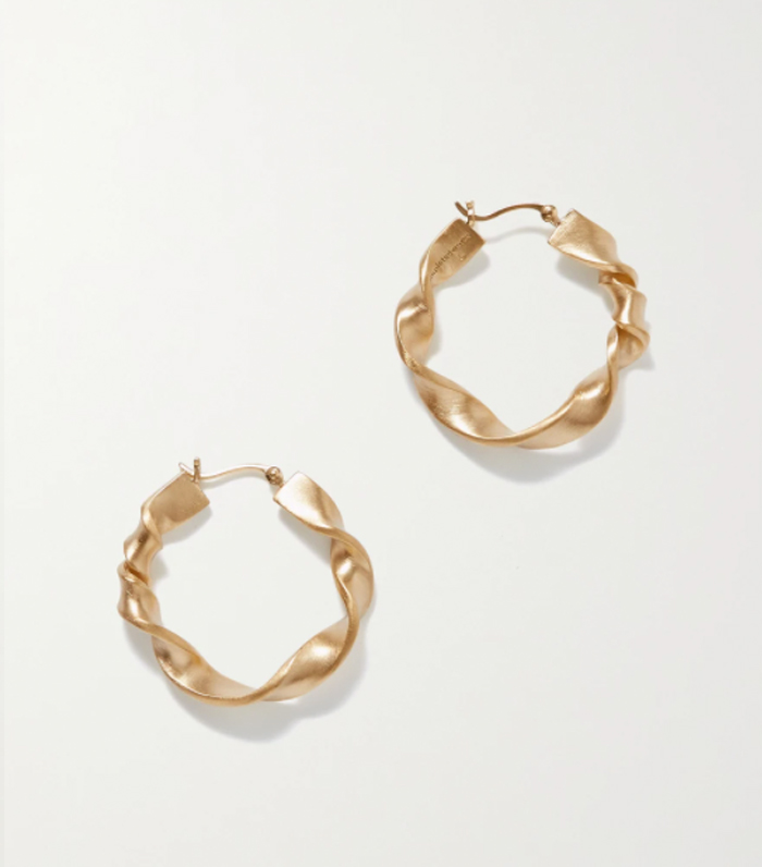 Completed Works Flux Gold-Plated Hoop Earrings