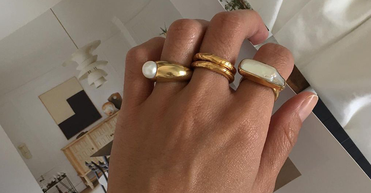 Thick Gold Flat Band Ring - Haloa– ke aloha jewelry