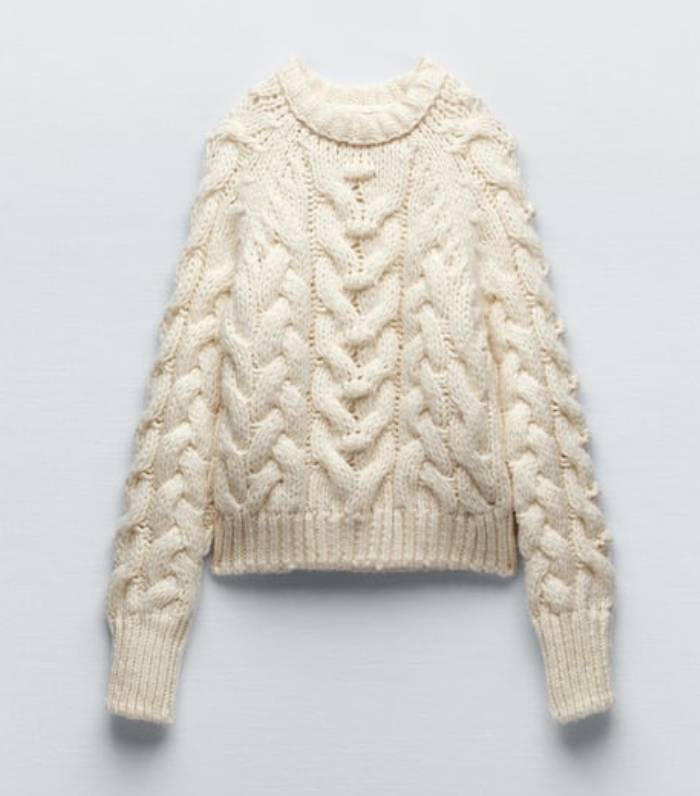 Zara Cable Knit Sweater