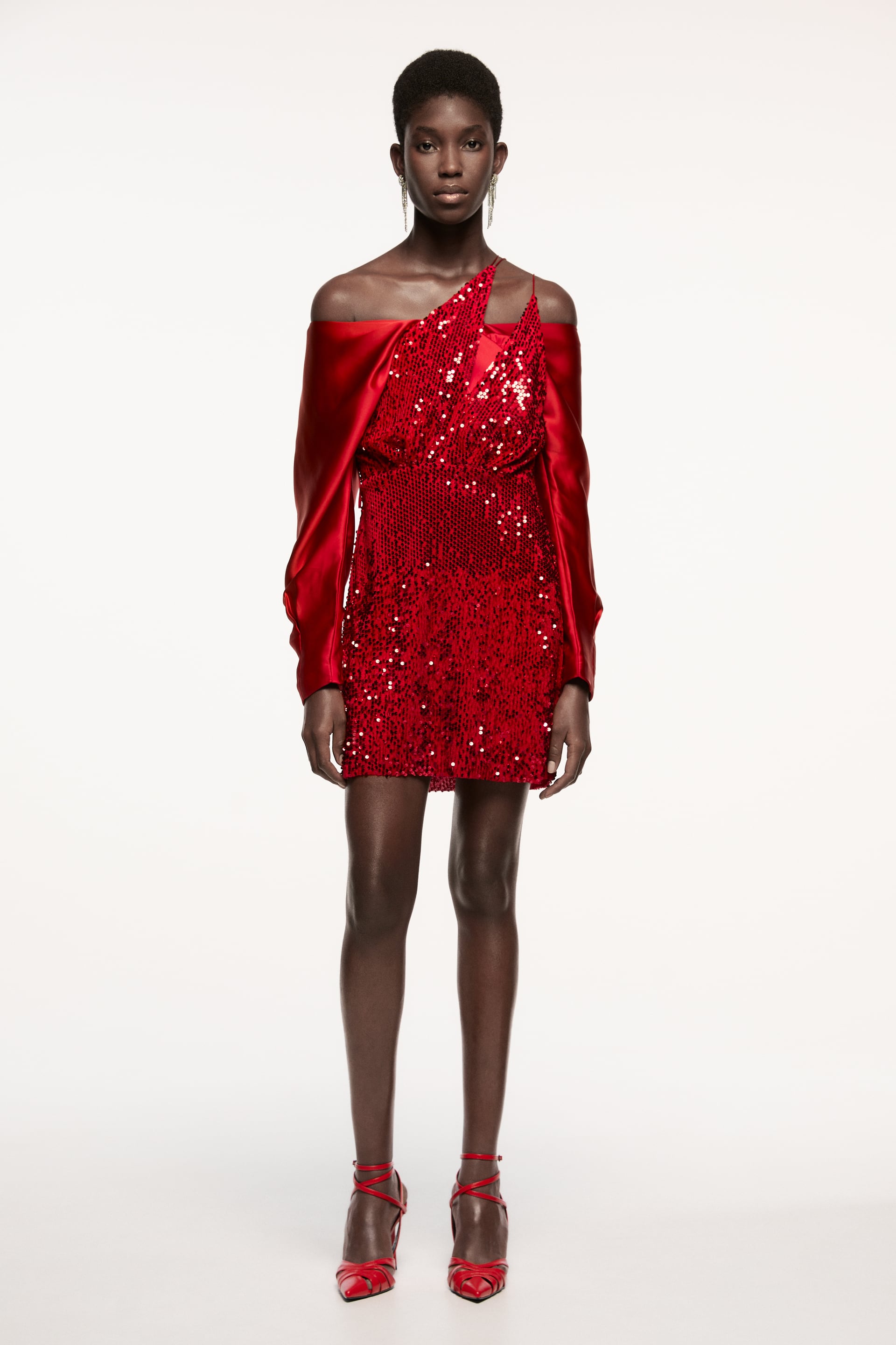 Zara Velvet Sequin Dress