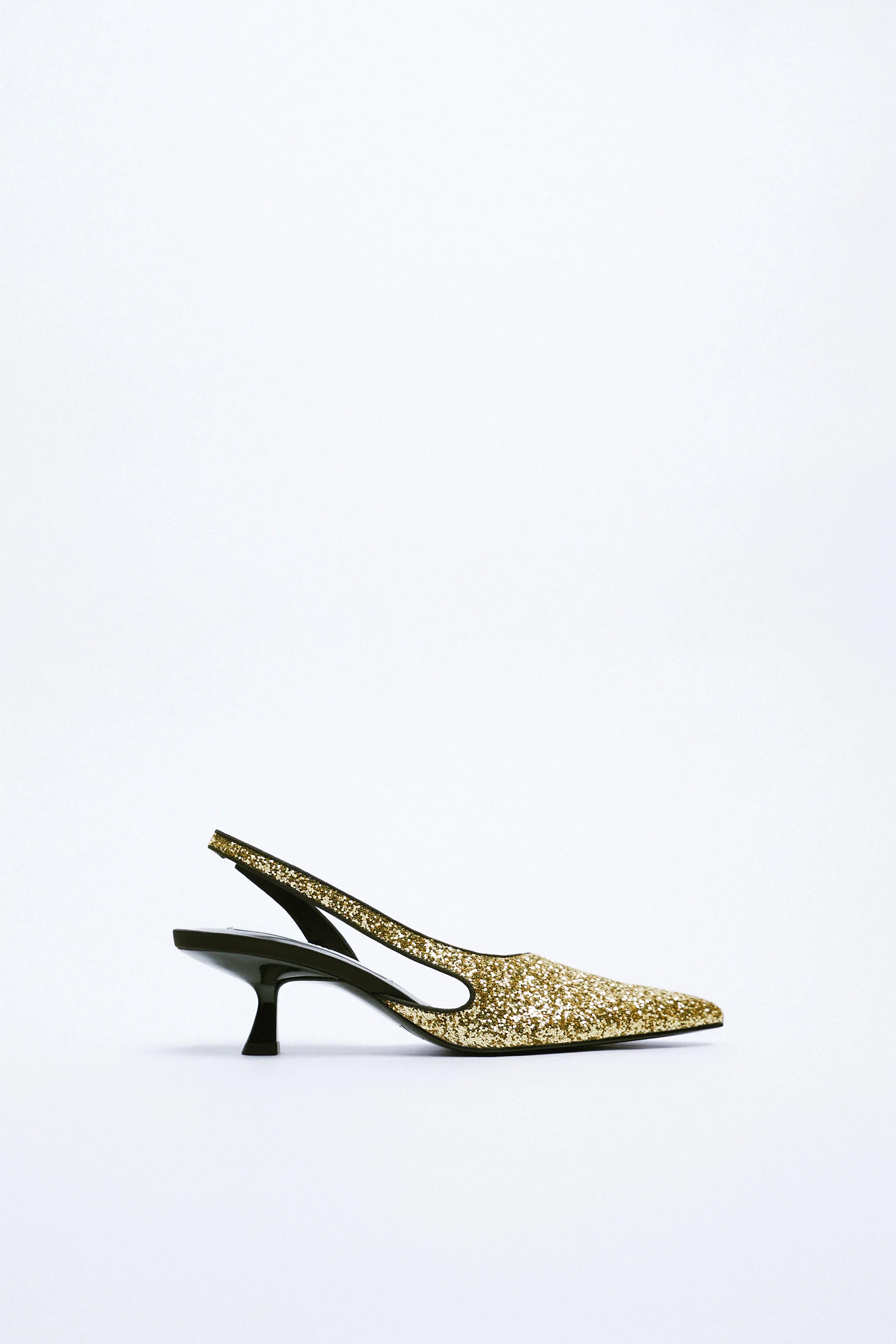 Zara Glitter High Heel Shoes