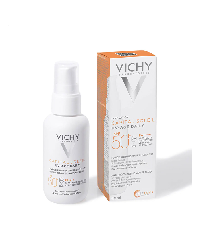 Vichy Capital Soleil Uv Age Daily Spf 50+ Invisible Sun Cream