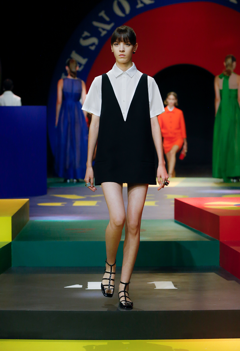 spring/summer 2022 fashion trends: school uniform dress at Dior