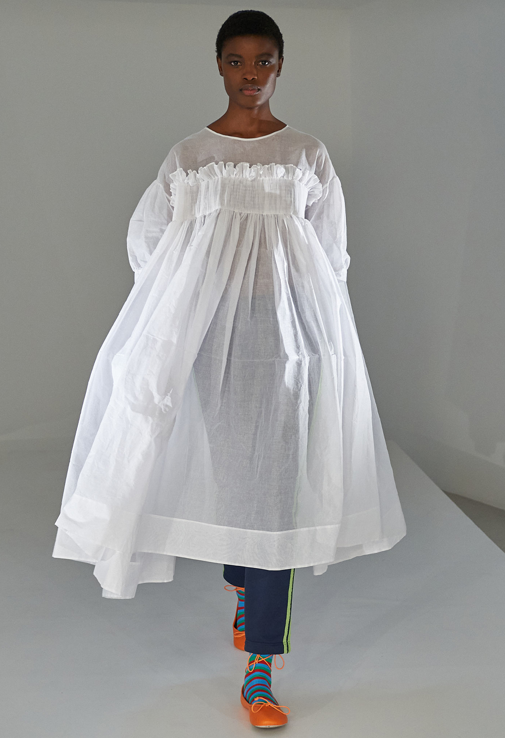 spring/summer 2022 fashion trends: white Molly Goddard dress