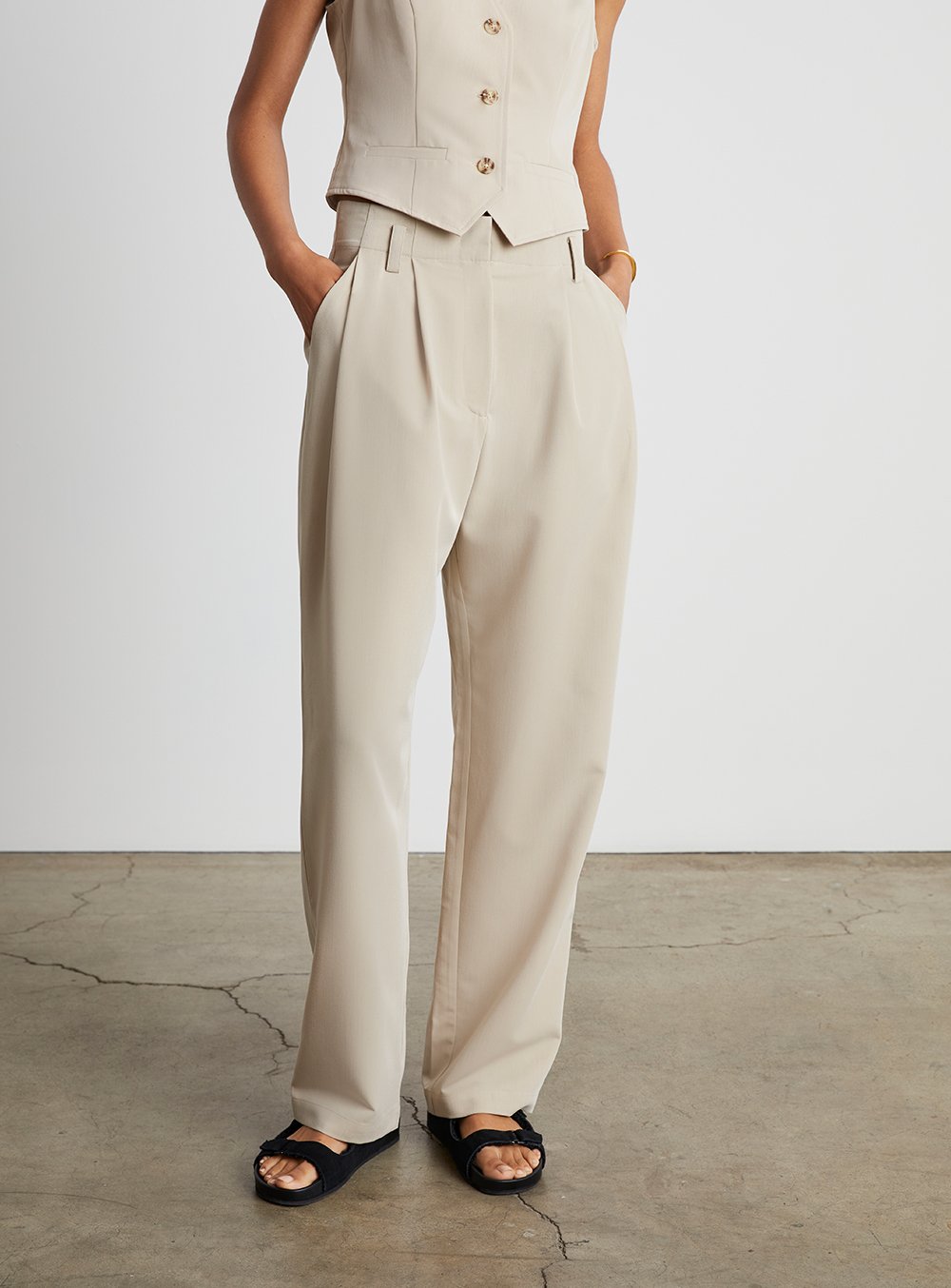 Who What Wear Collection Norah High-Waisted Trousers