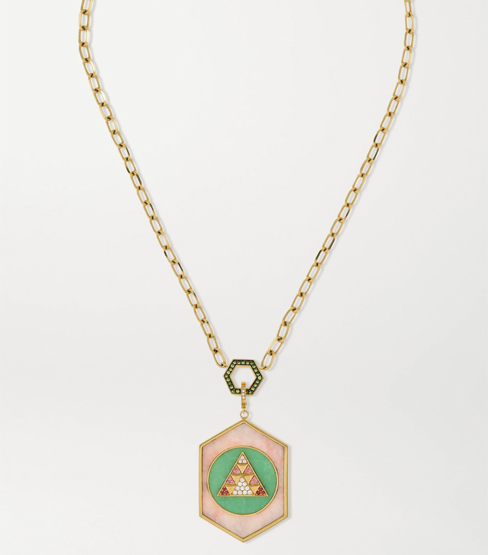 Harwell Godfrey 18-karat Gold Multi-Stone Necklace