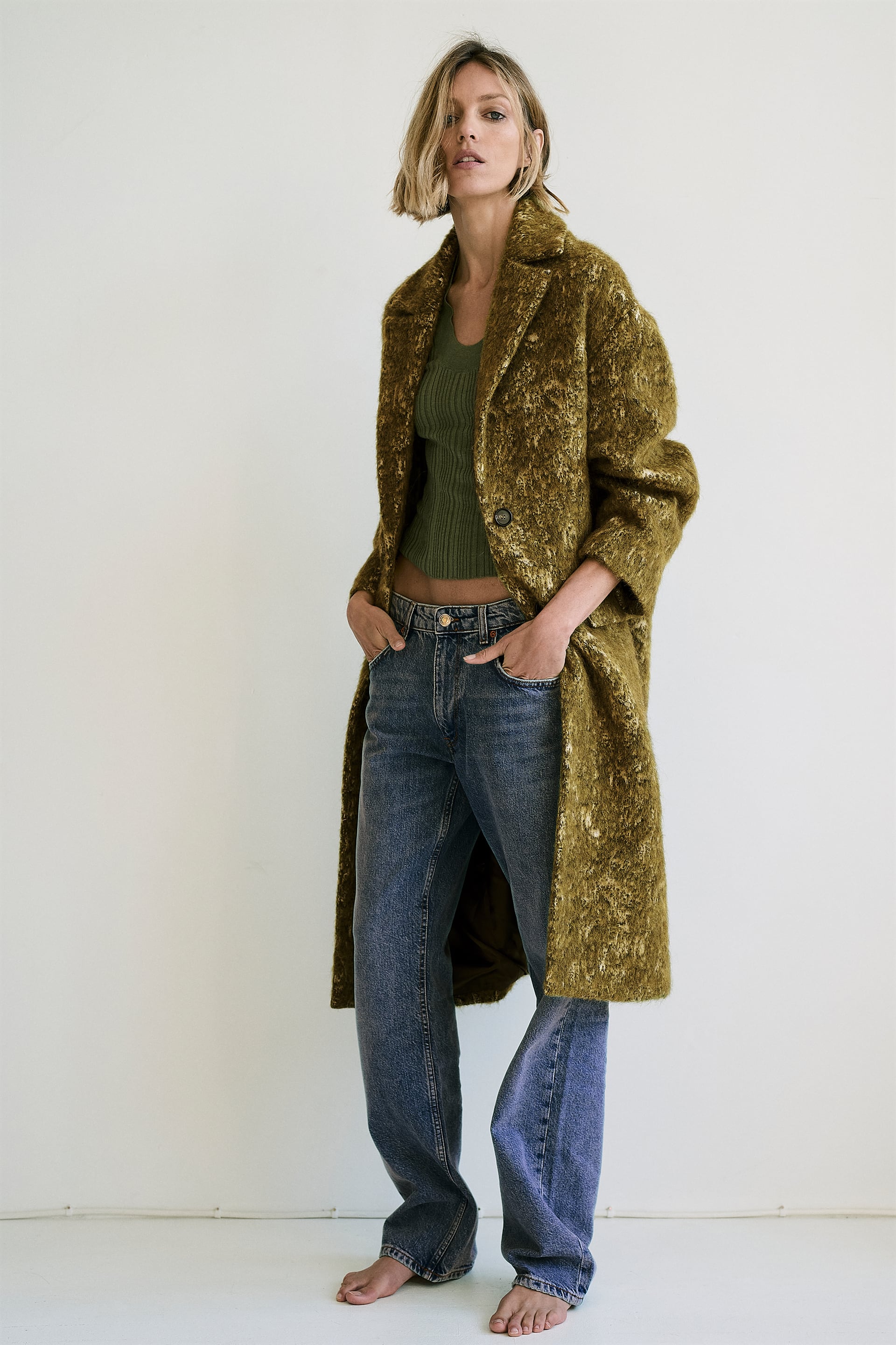 Zara Jacquard Coat Limited Edition