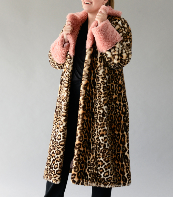 Anna Scholz Fake Fur Coat With Collar