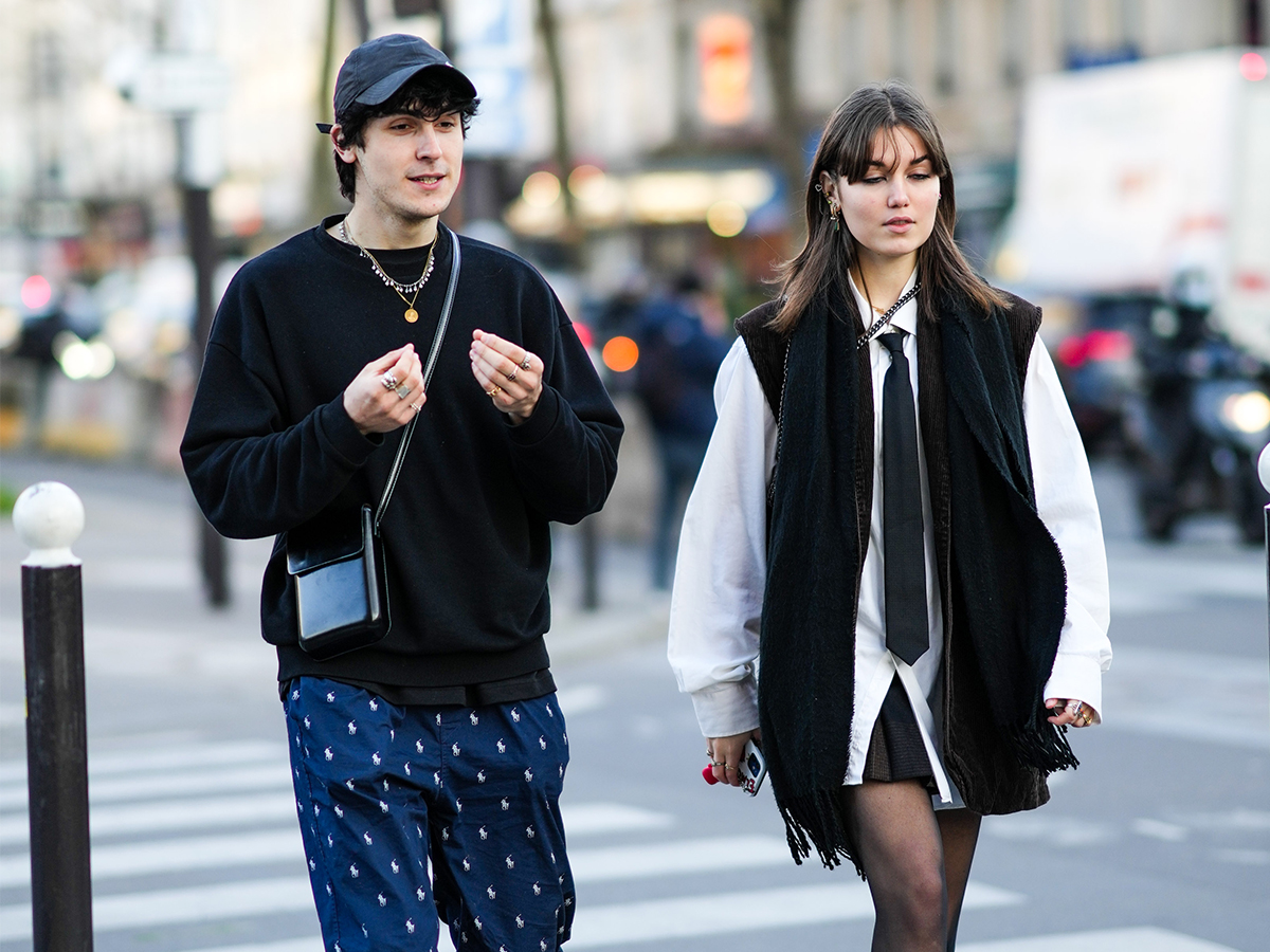 Paris Fashion Week Mens Street Style: Miniskirts