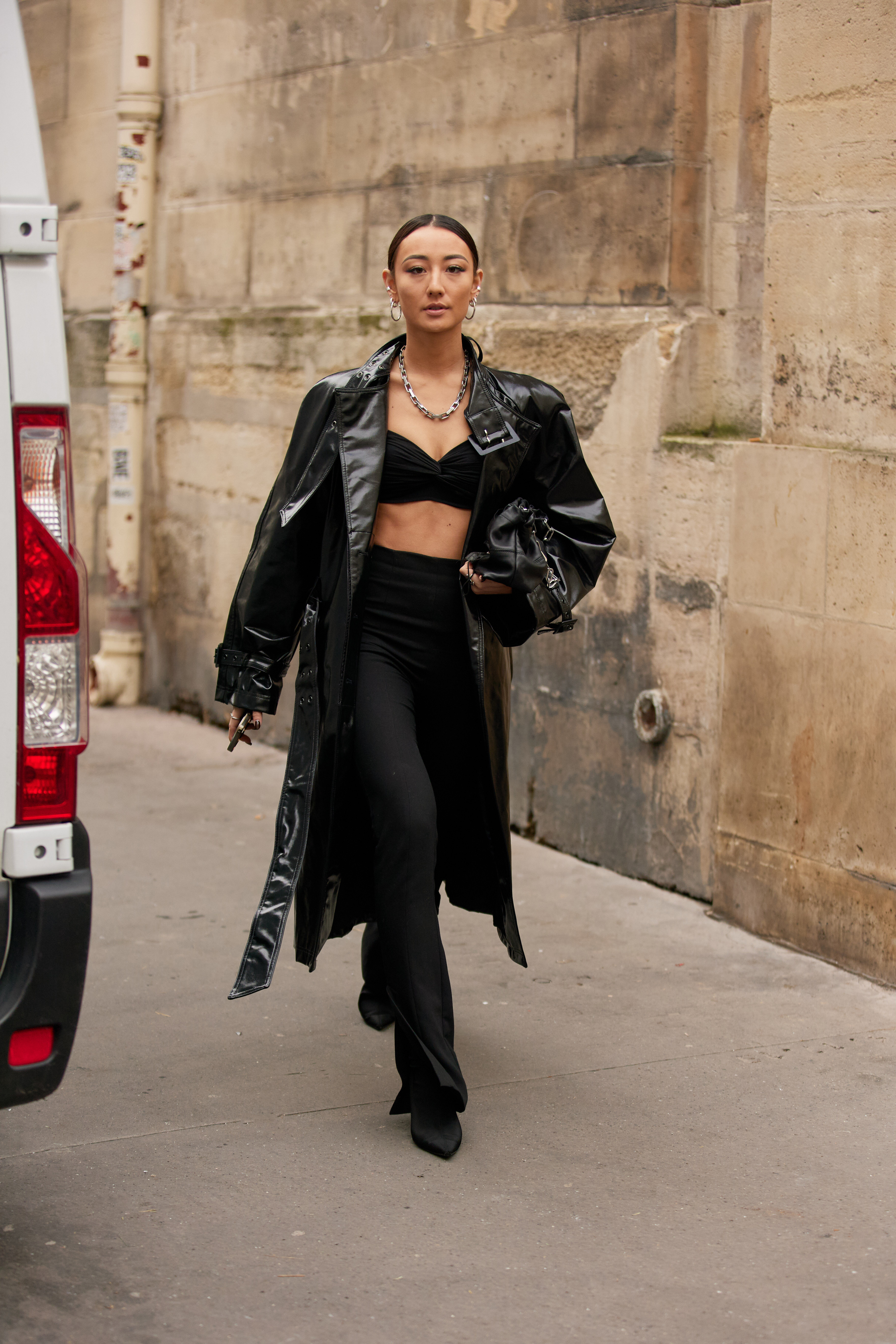 Paris couture street style trends: bra tops