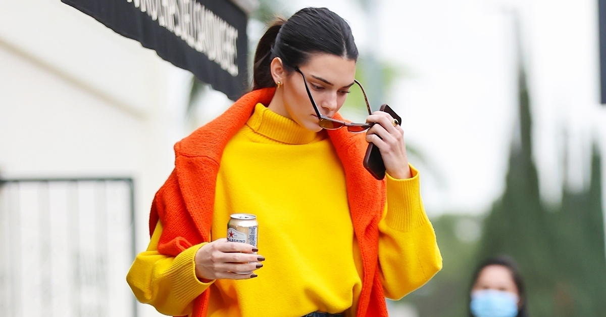 Kendall Jenner Wore the Saturated Color Trend With Ease