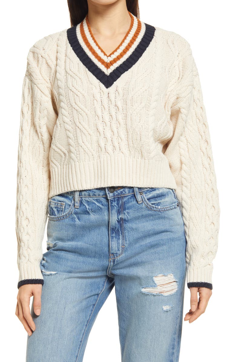 Topshop Cable Sweater