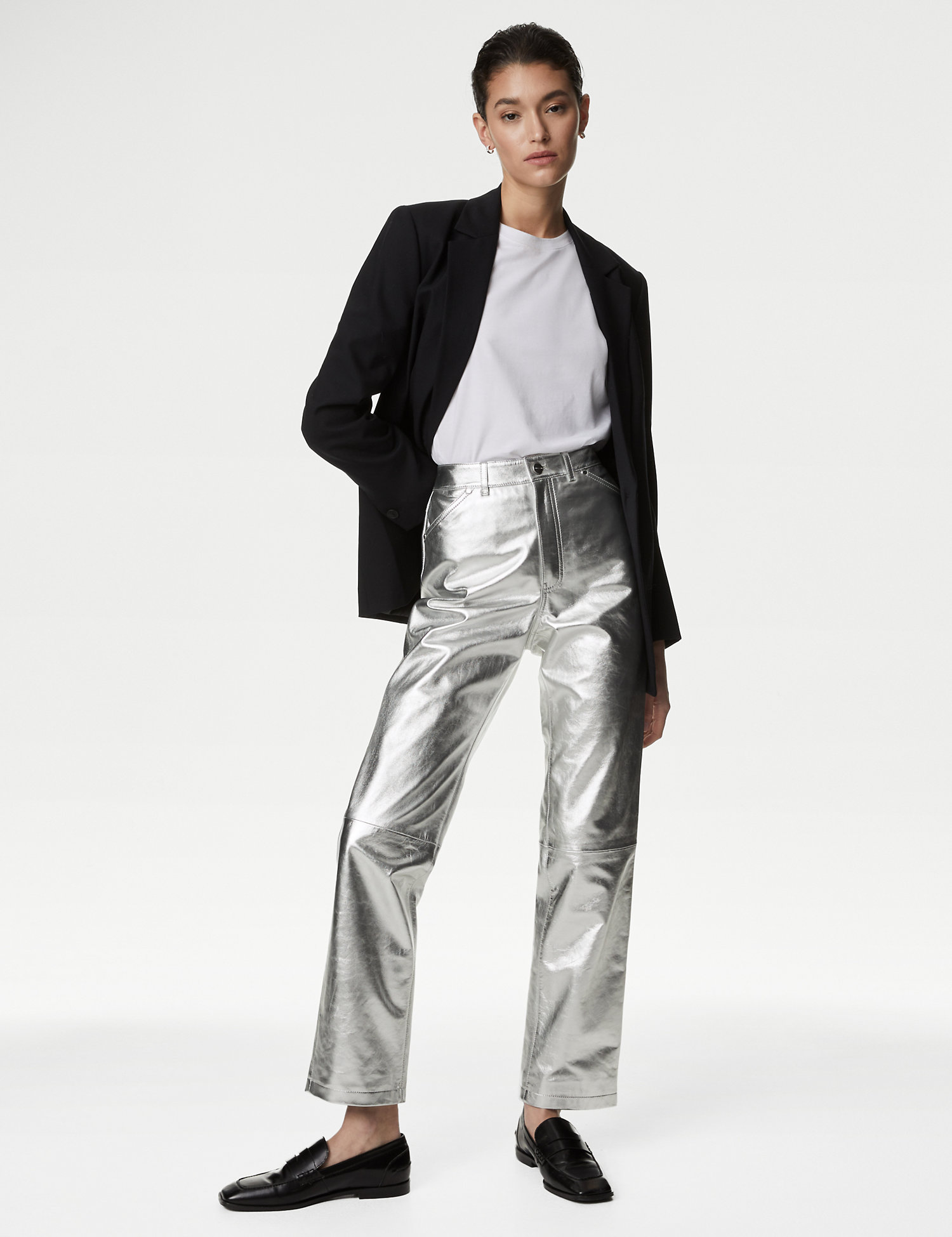 M&S’s Leather Trousers Are Legendary—Now, They’re Back for Winter