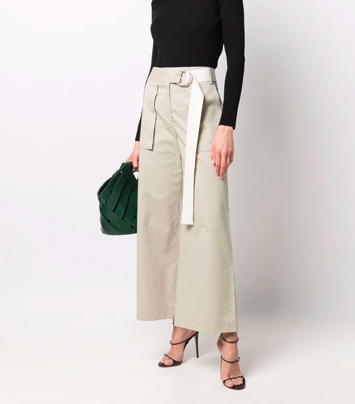 Eudon Choi Belted Cropped Trousers