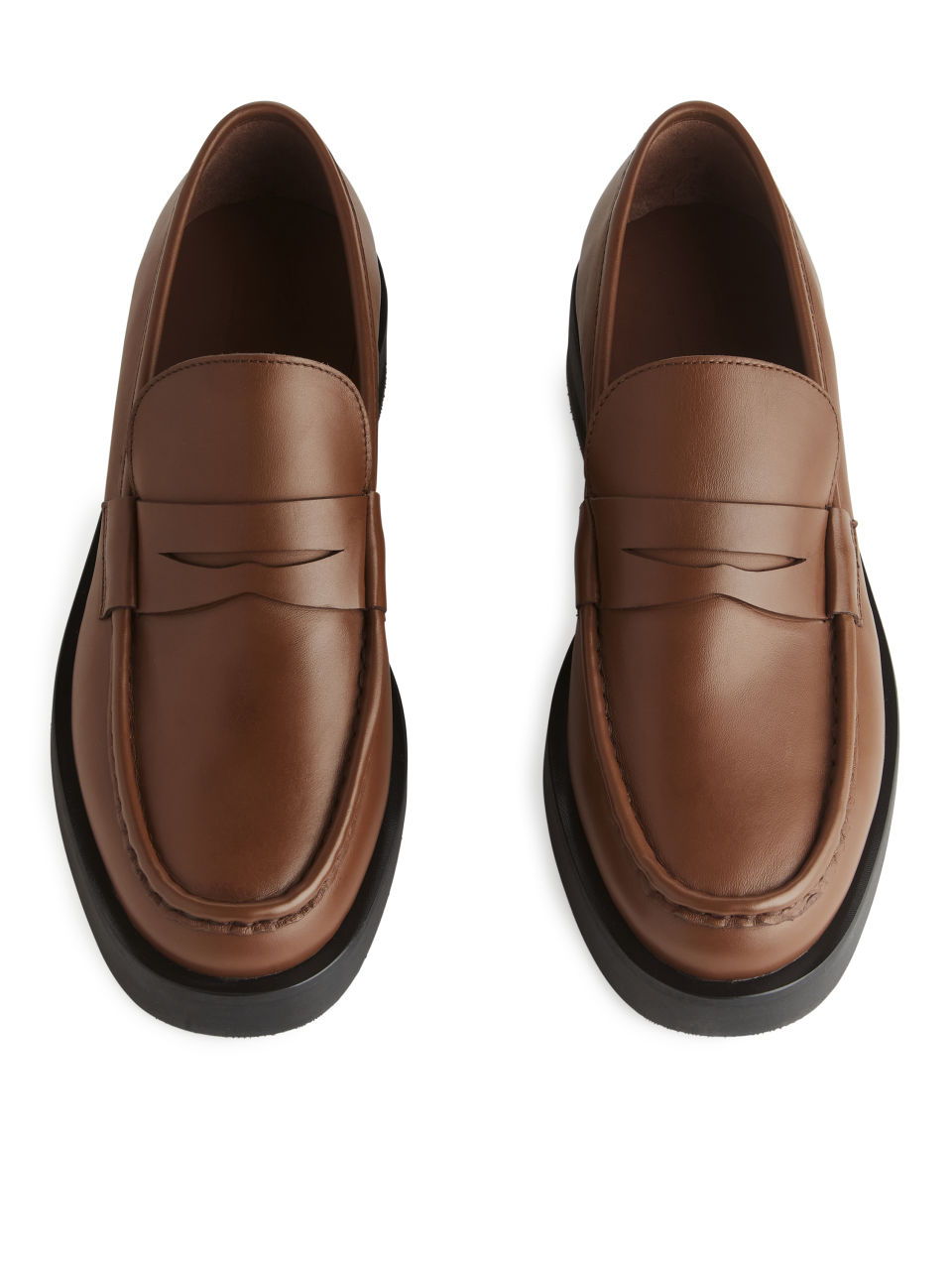Arket Leather Penny Loafers