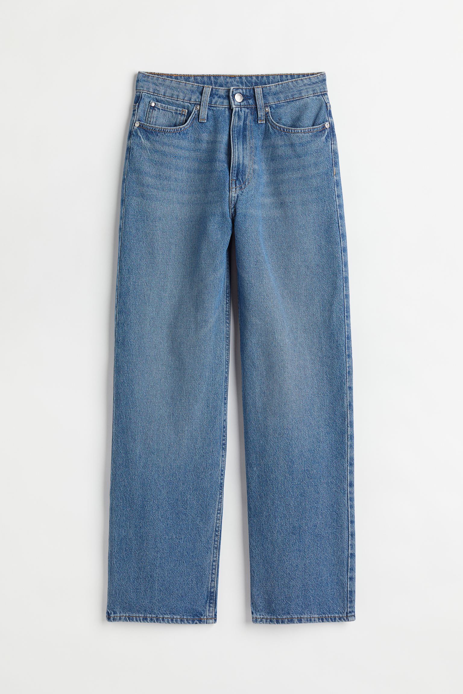 H&M Loose Straight High Jeans