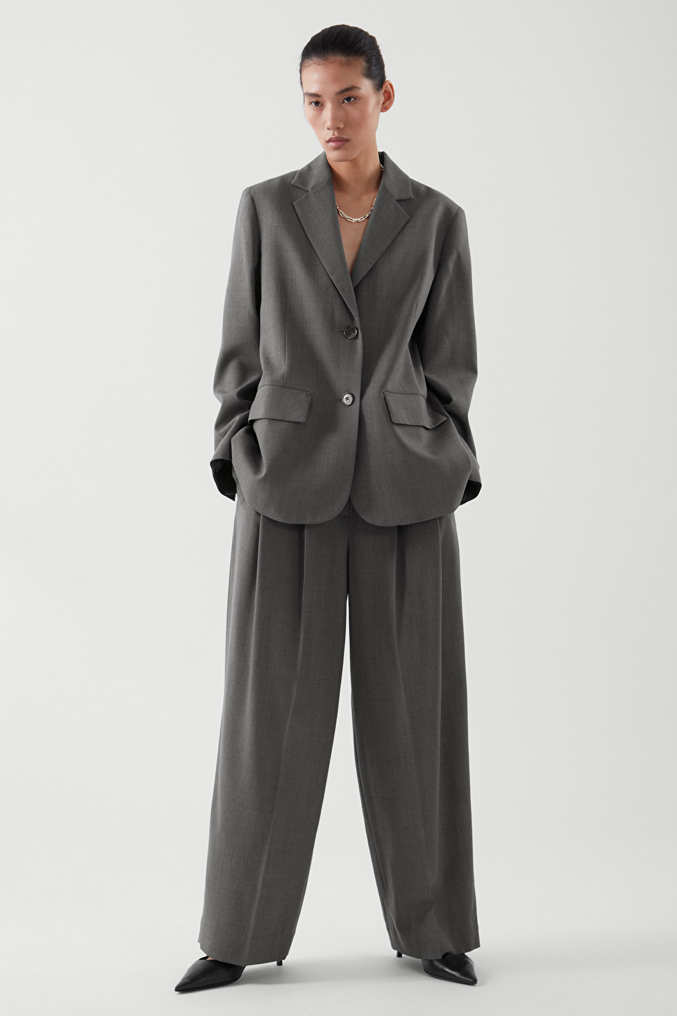 Cos Wide-Leg Tailored Trousers