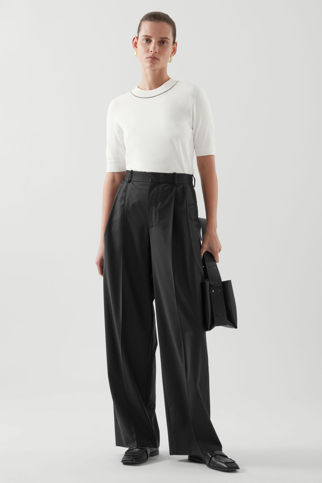 Cos Wide Leg Tailored Trousers