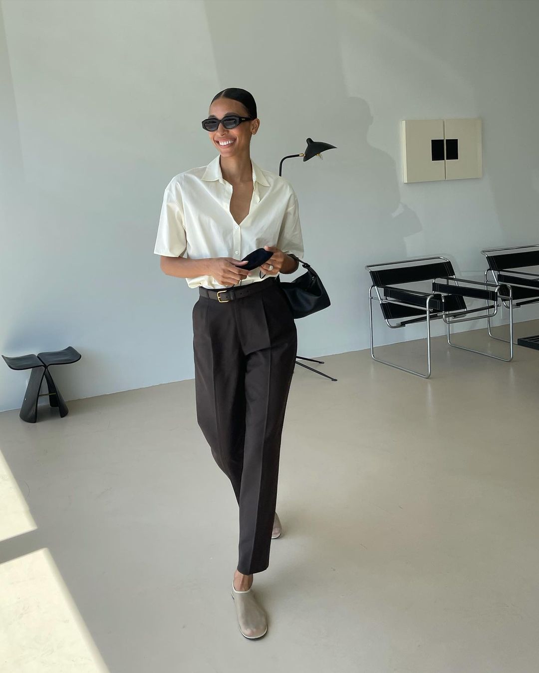 7 Easy and Chic Ways to Wear Black Trousers This Autumn | Who What Wear UK
