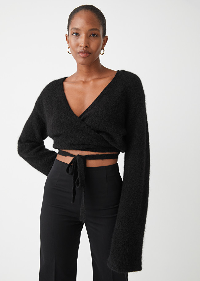 & Other Stories Criss Cross Wrap Cardigan