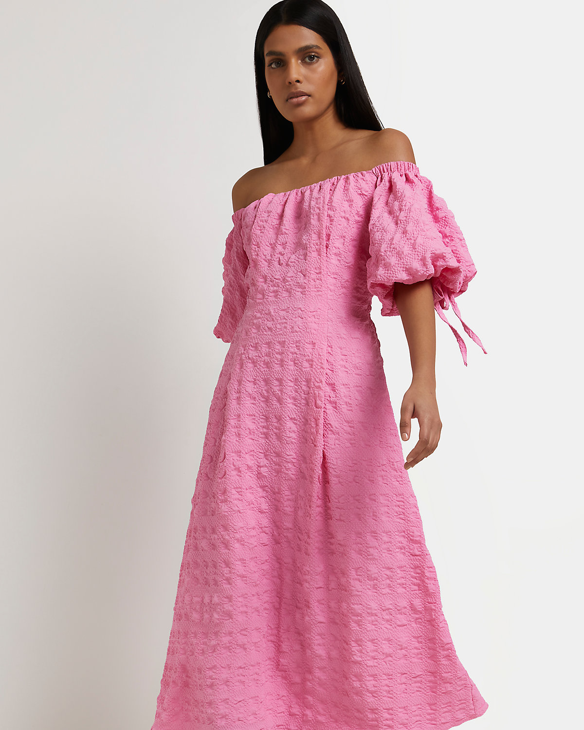 This Pink Zara Midi Dress Practically ...