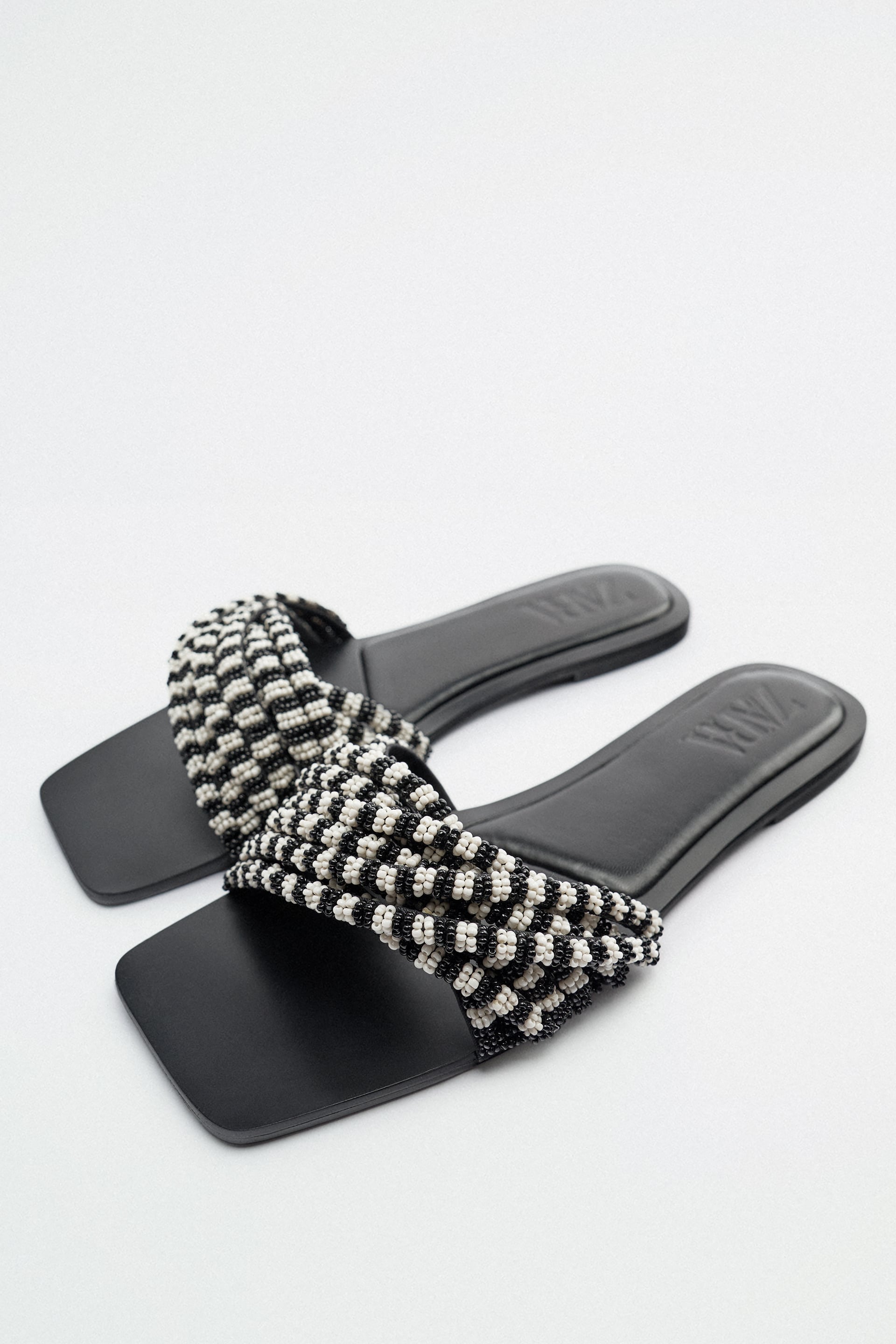 Zara Flat Beaded Sandal