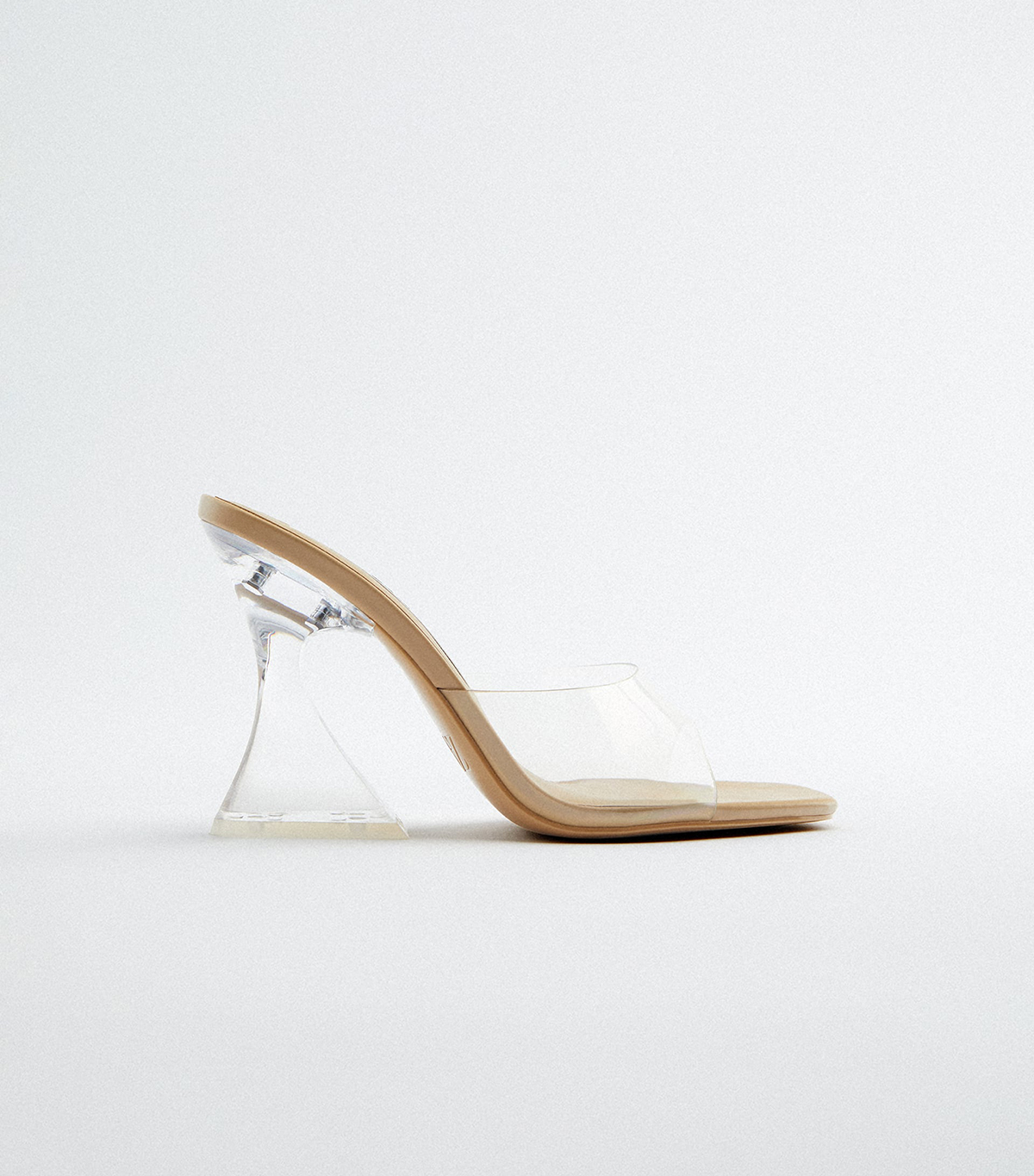 Zara Methacrylate and Vinyl Heeled Sandals