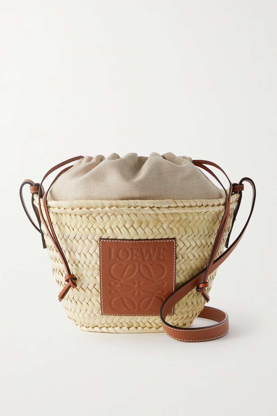 Loewe - Authenticated Gate Pocket Handbag - Leather Burgundy Plain for Women, Never Worn