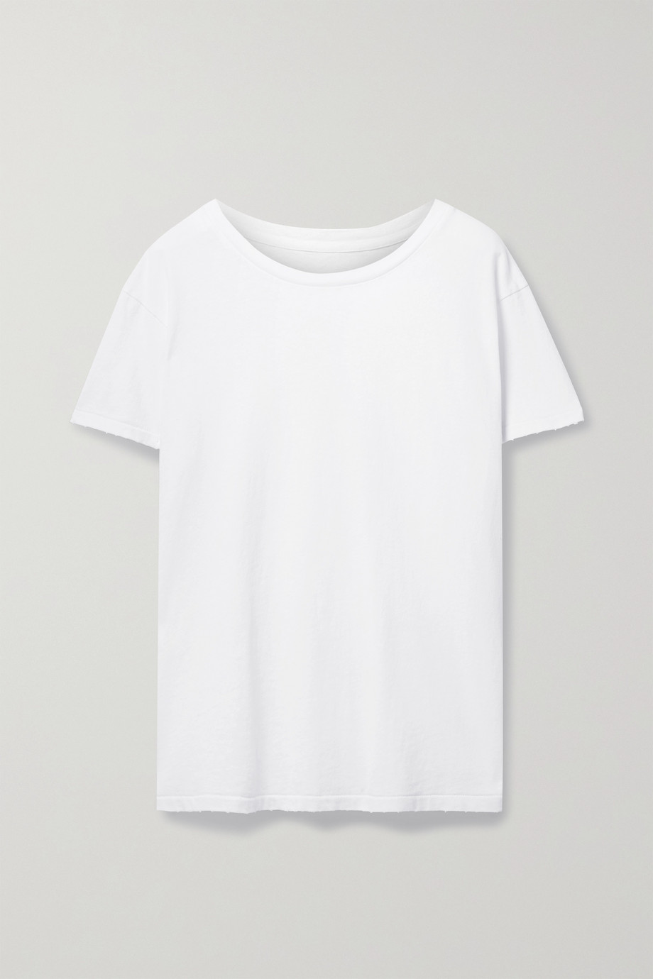 Nili Lotan Brady Distressed Cotton-Jersey T-Shirt