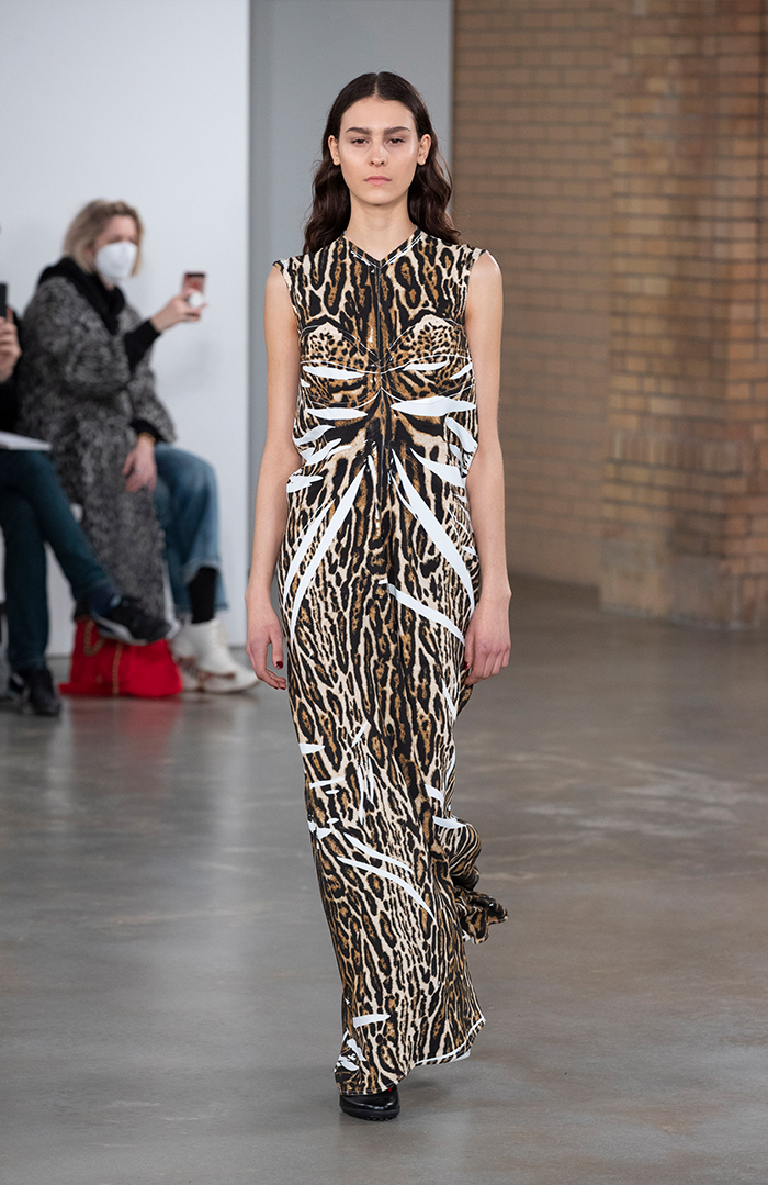 autumn winter 2022 fashion trends: leopard print at Proenza Schouler