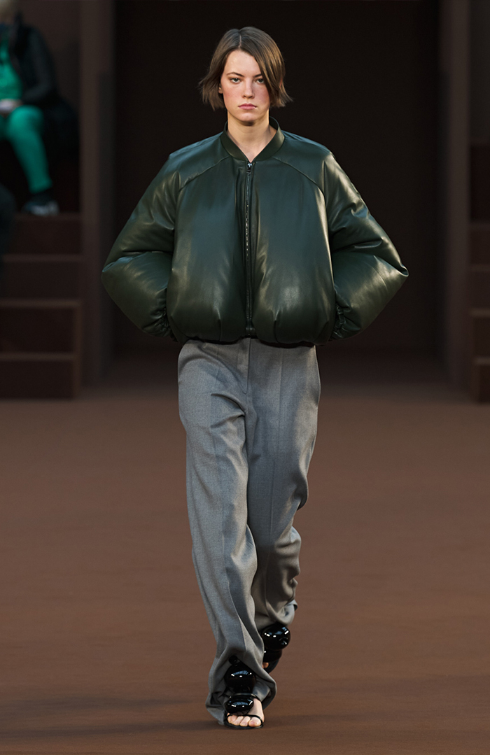 autumn winter 2022 fashion trends: bomber jacket at Loewe