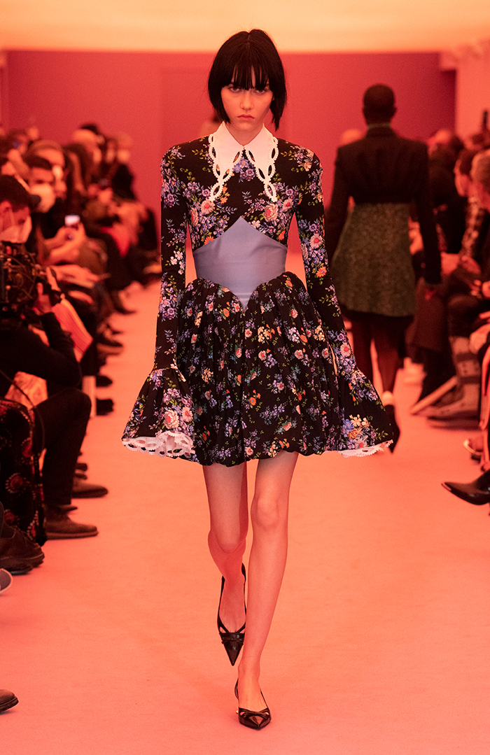 autumn winter 2022 fashion trends: pretty and romantic Paco Rabanne dress