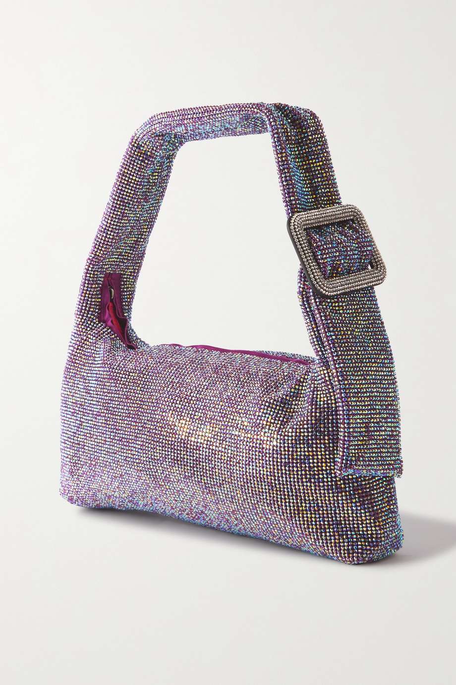 Benedetta Bruzziches Pina Bausch Crystal-Embellished Satin Shoulder Bag