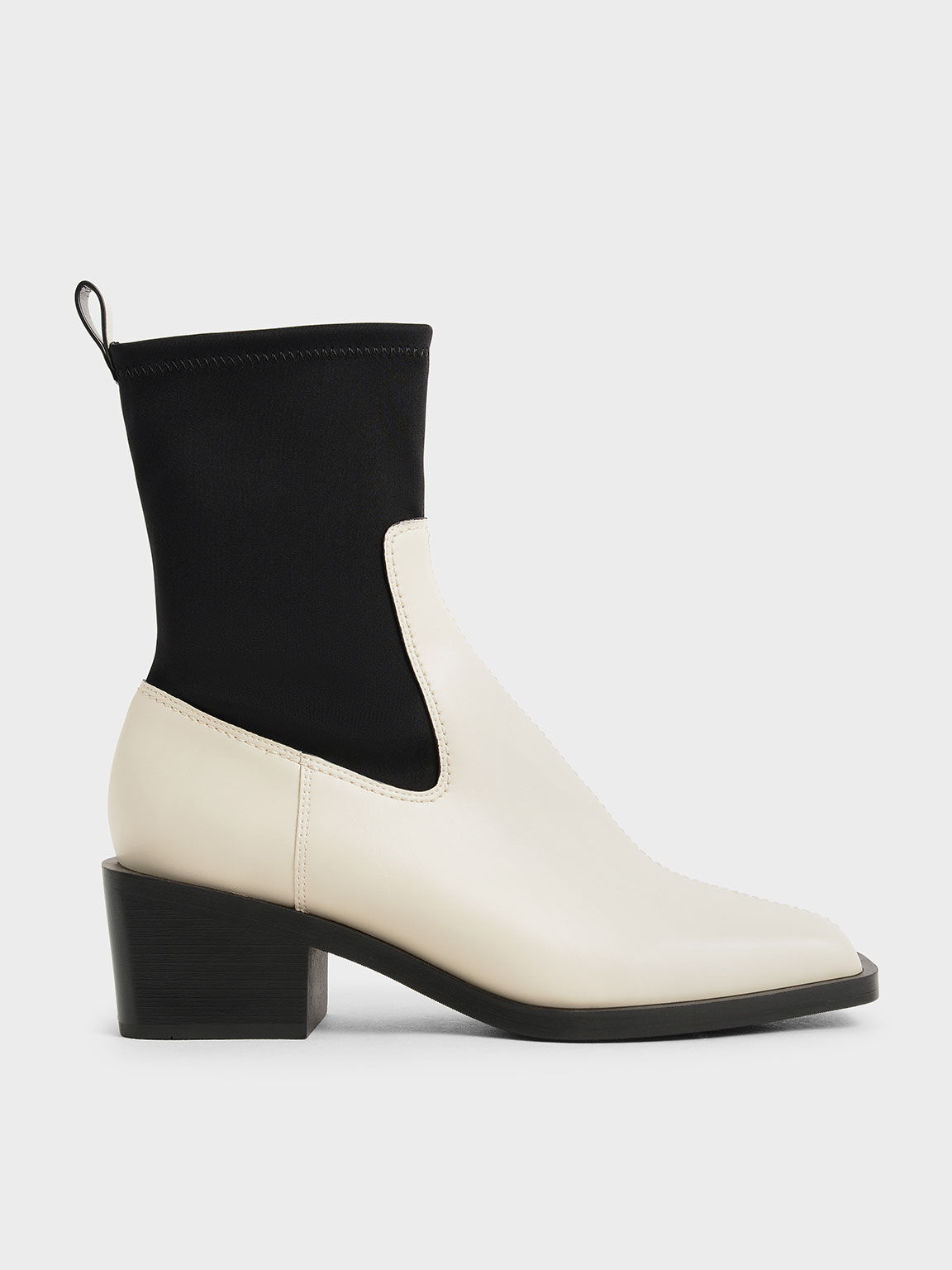 Charlies & Keith Two-Tone Sock Boots