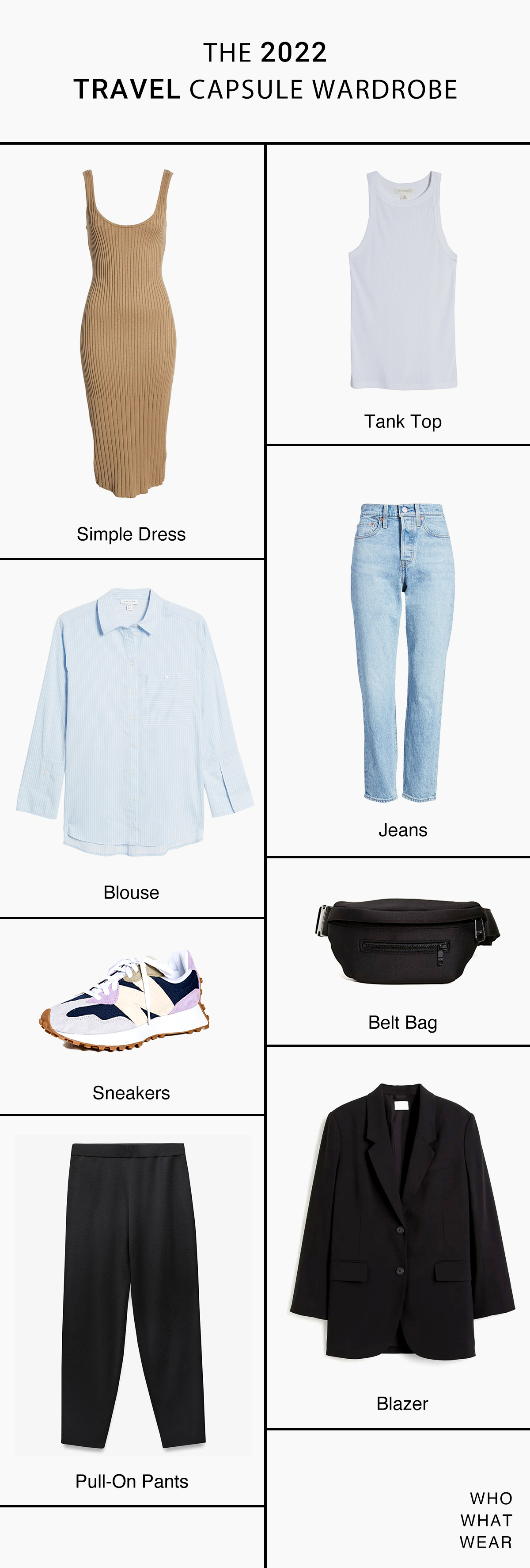 How to Build a Travel Capsule Wardrobe | Who What Wear