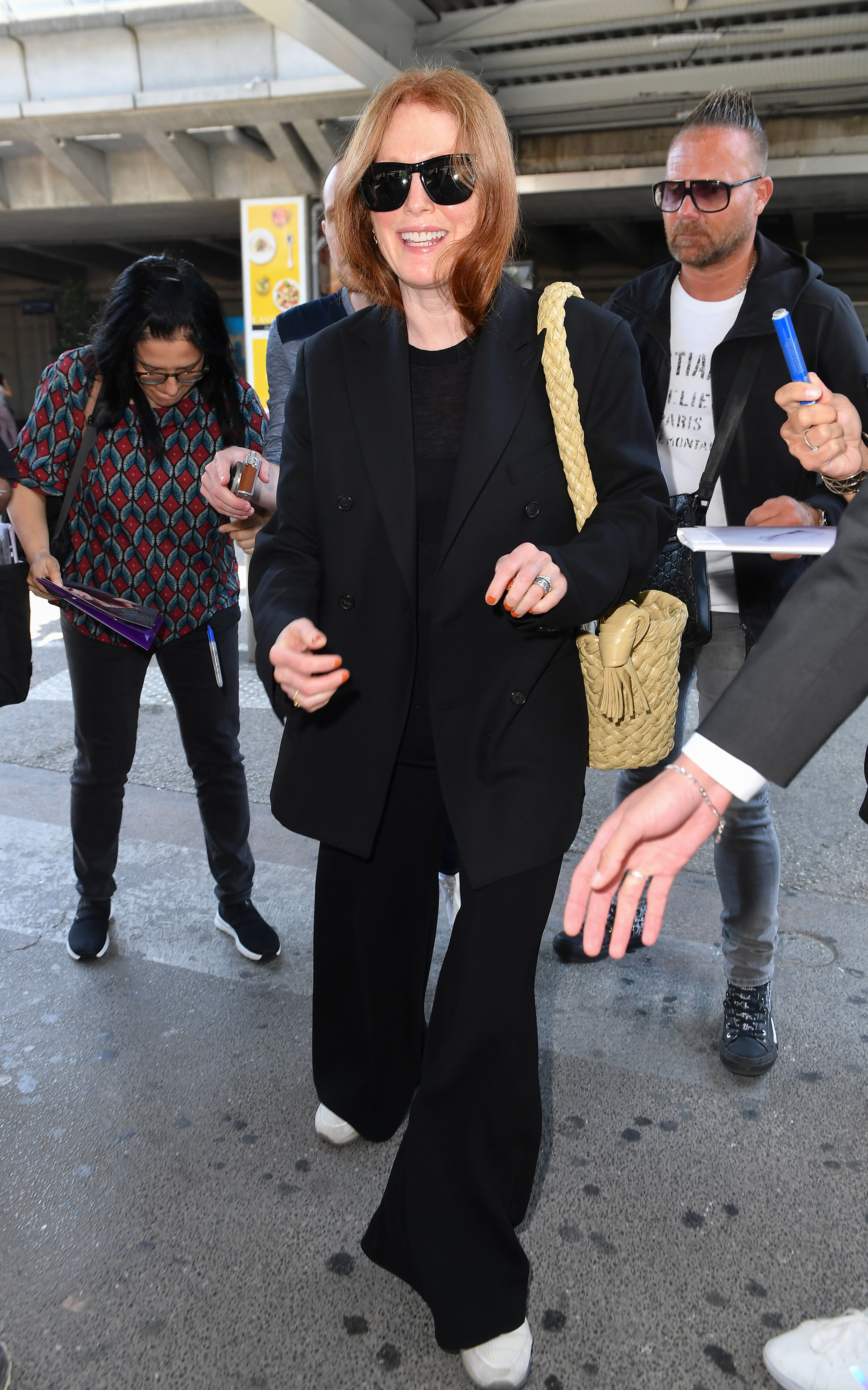 Cannes Film Festival Airport Arrivals Outfits: Julianne Moore
